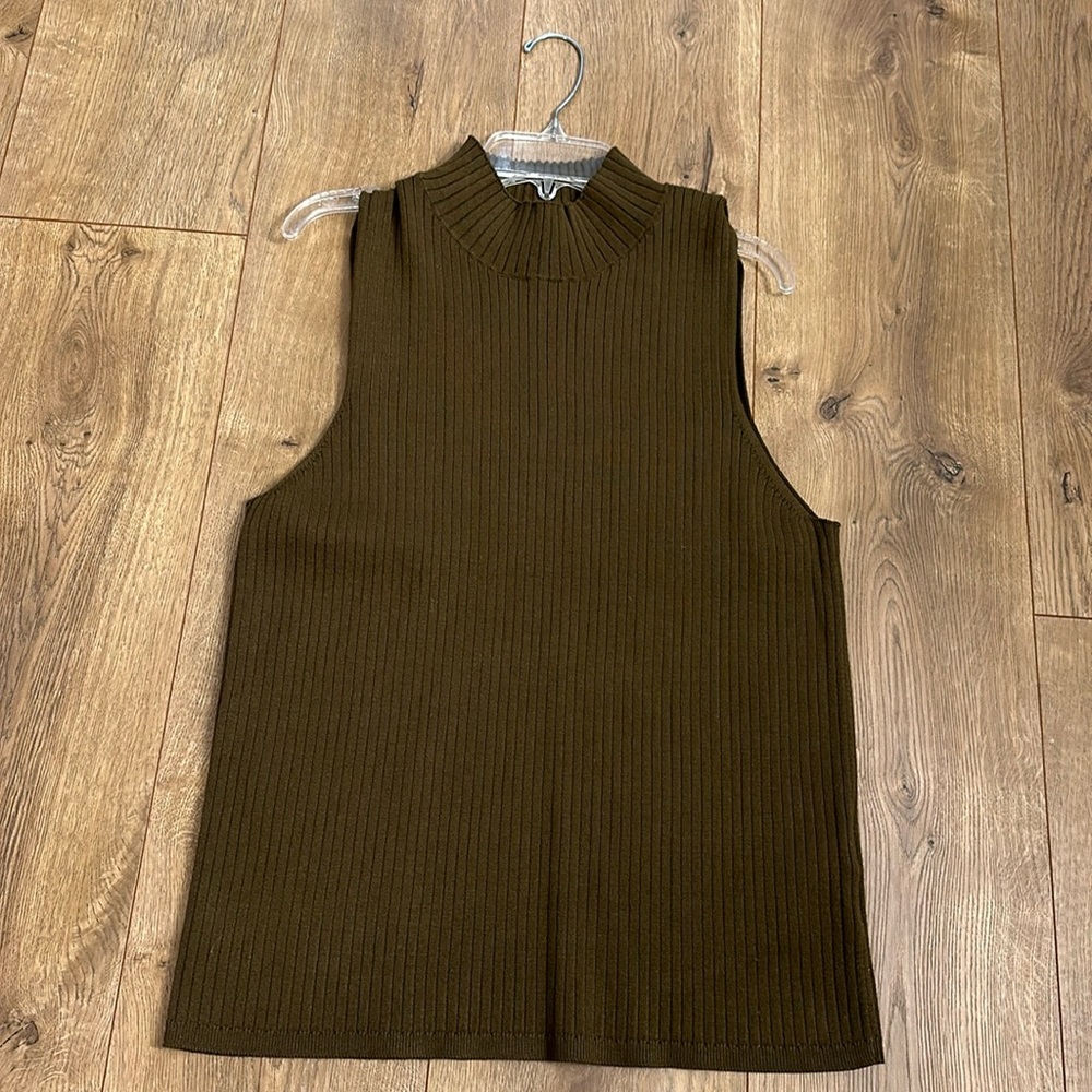 Madewell sleeveless high neck sweater NWT